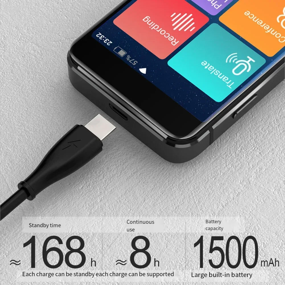Offline Language Translator M9 Instant Voice Translator Meetings ABS Material Accurate Translation Compact Size