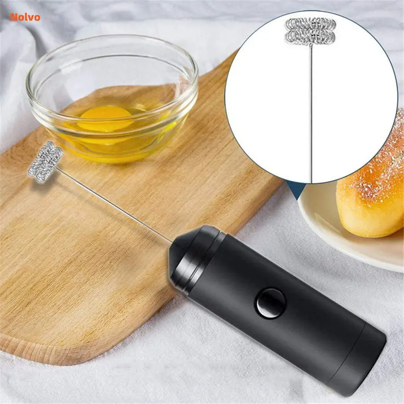 25W High Speeds Milk Frother Stainless Steel Egg Whisk Mini Mixer Handheld Electric Blender Coffee Mixer Egg Beater Whisks