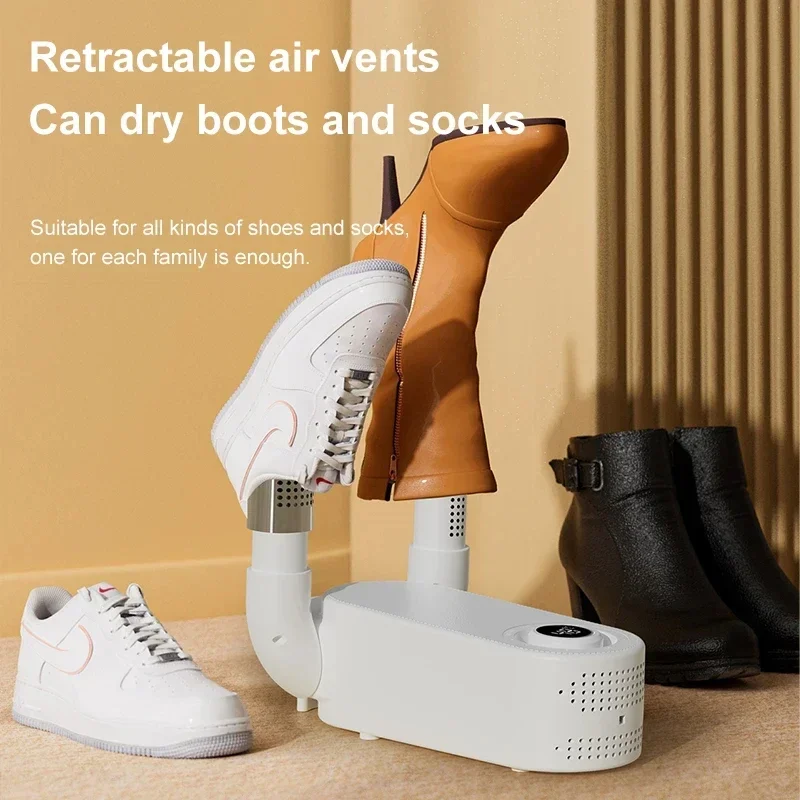 

ECHOME 220V Shoes Dryer Retractable Folding Constant Temperature Smart Fast Shoe Dryer Heater Deodorizer Dehumidifier Device