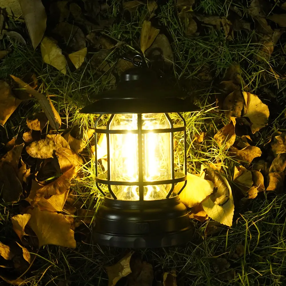 Camping Light LED Lantern 2Lighting Modes COB Battery Powered For Hiking Camping Emergency Home Power Outages Indoor Outdoor