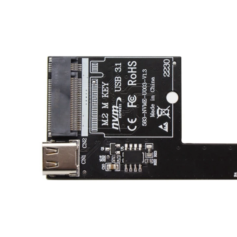 M2 SSD  Nvme Ŭ M.2-USB 3.1 ̽ , NVME M Ű 2230, 2242, 2260/2280 SSD