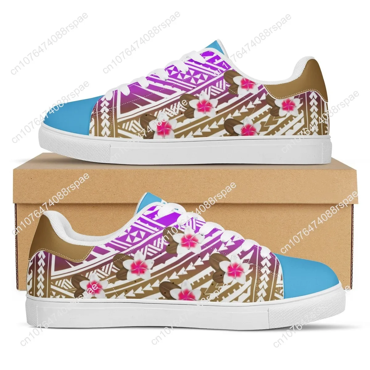 Hot Sales White Flat Sneaker America Polynesian Tribal Print Custom Man Comfort Walking Sport Shoes Women Running Shoes