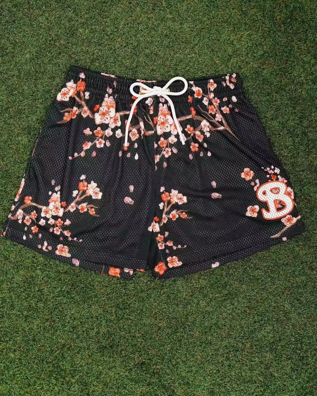 Summer Style Mesh Basketball Shorts Men's Casual Loose Four Point Basketball Shorts Below The Knee 4