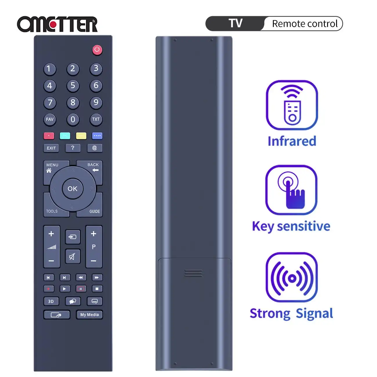 TS1187R telecomando per Grundig 40CLE6427 BL - 43VLE6620 BP - 49VLE841 BL
