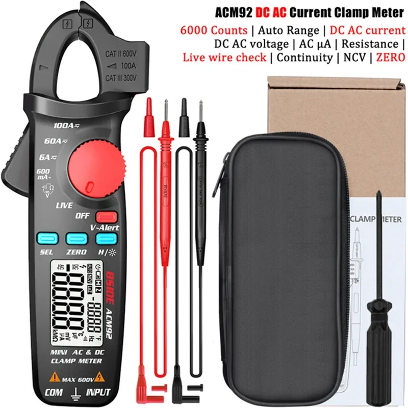 High Precision Digital Clamp Meter - Auto Range True RMS