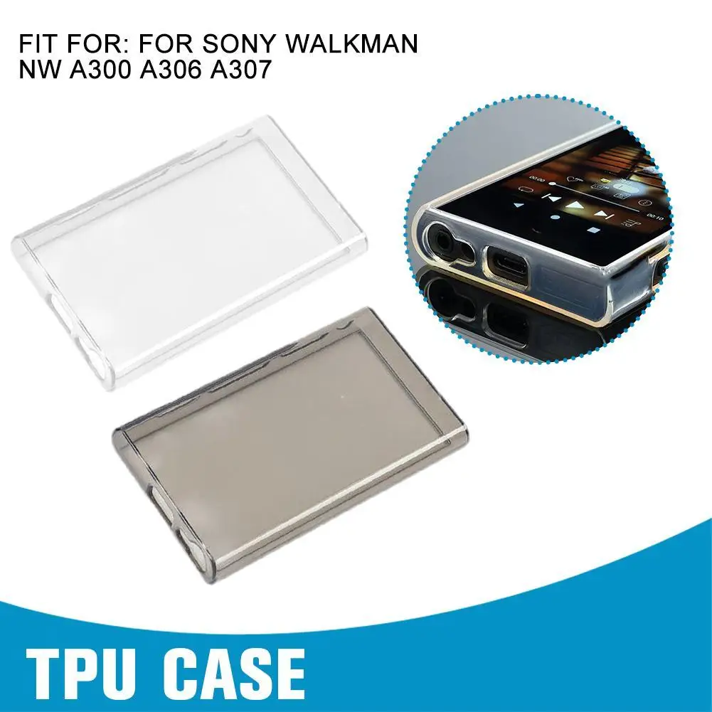 Custodia Morbida In Tpu Trasparente Per Sony Walkman Serie Nw-A300 Nw-A306 Nw-A307
