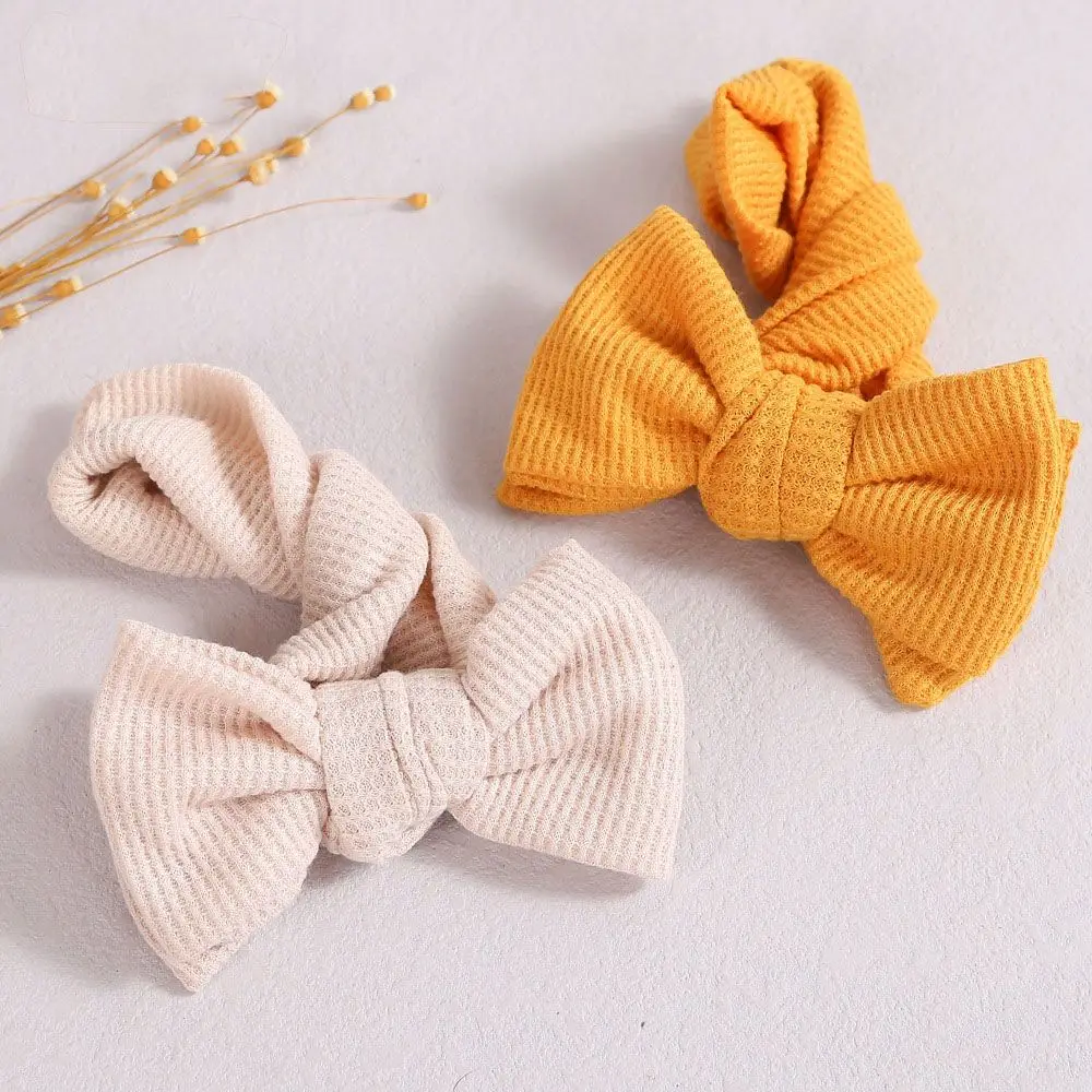 Knotted Elastic Baby Girl Hair Accessories Baby Headwrap Baby Headband Bowknot Turban Big Bow Hairband Girl Headwear