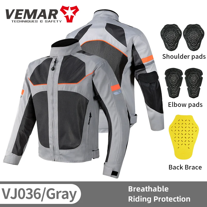 Motorcycle Jacket Men Motocross Motorbike Racing Summer Breathable Reflective Protective Gear motorcycle clothing