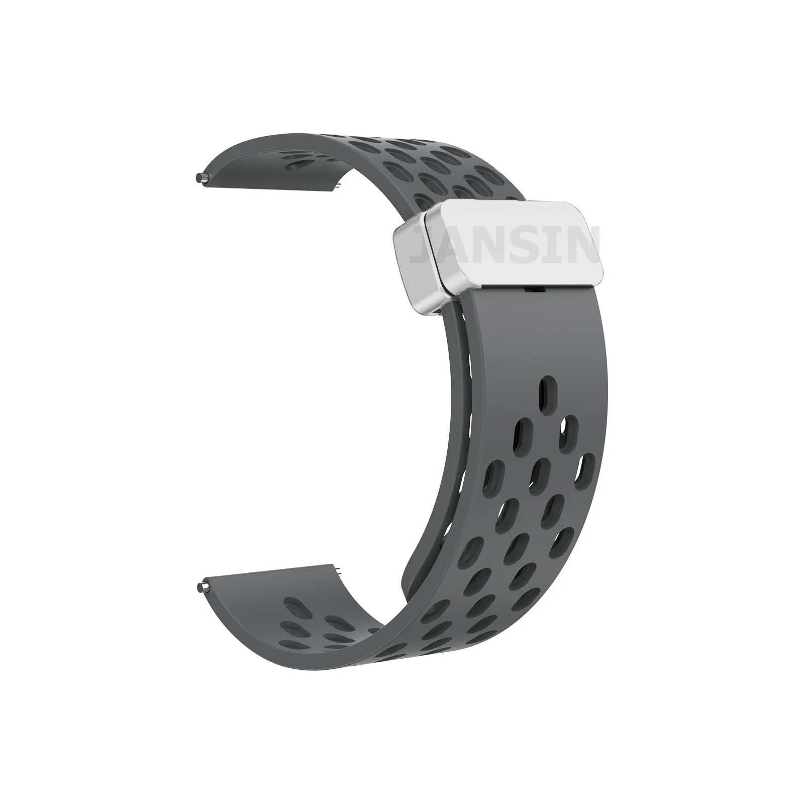 Versatile Silicone Strap with Magnetic Closure for Smartwatches - Available in Multiple Sizes
