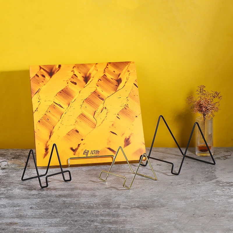 FashionBlackGoldHolderMetalDesktopDisplayStandStorageShelfFor