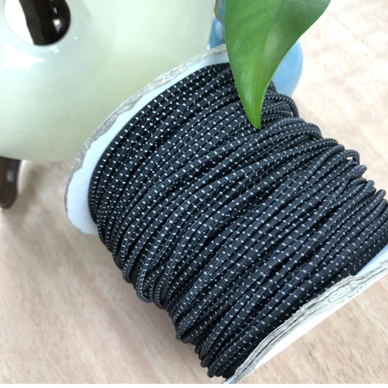 2.5mm 4mm 5mm 8mm 10mm Strong Stretch Elastic Bungee Cord Colorful Round Elastic Shock Rope Rubber Cord