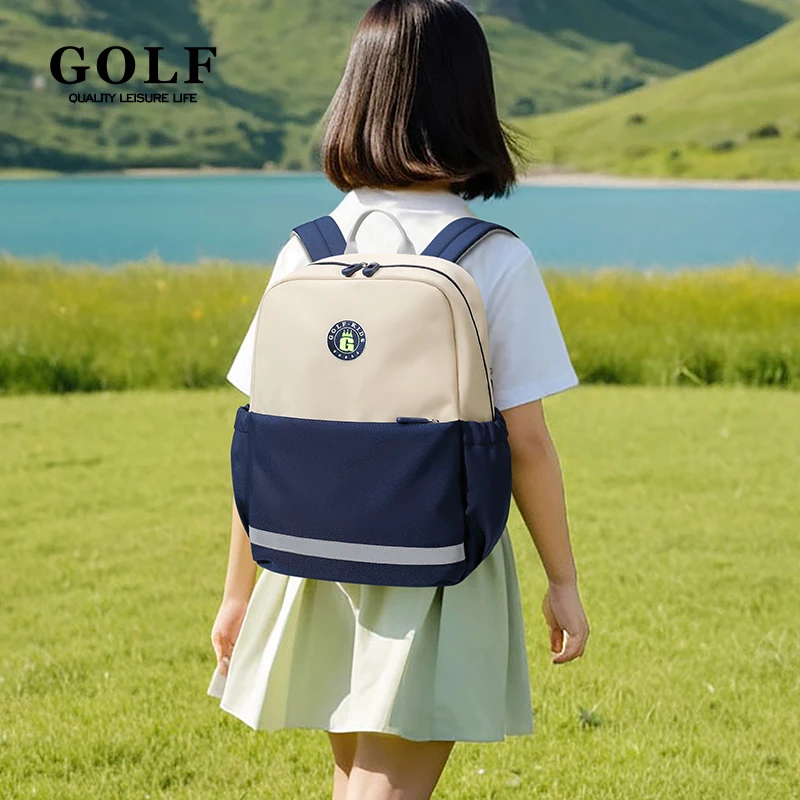 GOLF Lightweight Backpack Kids School Girl Boy School Bags for 7 Year Olds Waterproof Primary Bookbags Cute Children's Schoolbag 5