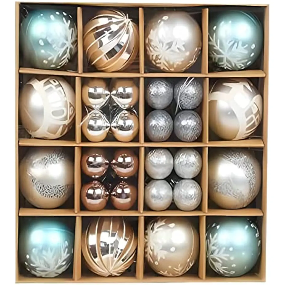 

44 шт. 6 см рождественские шары, украшения, рождественские украшения для дома, декор для рождественской елки, подарки на новый год 2023, пластиковые рождественские шары