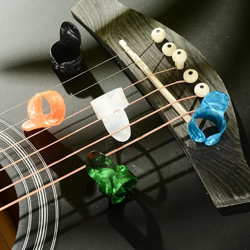 

10pcs Guitar Thumb and Index Fingerl Thumb Finger Pick Random Color Guitar Accessories Puas Para Guitarra Guitarra Accesorios