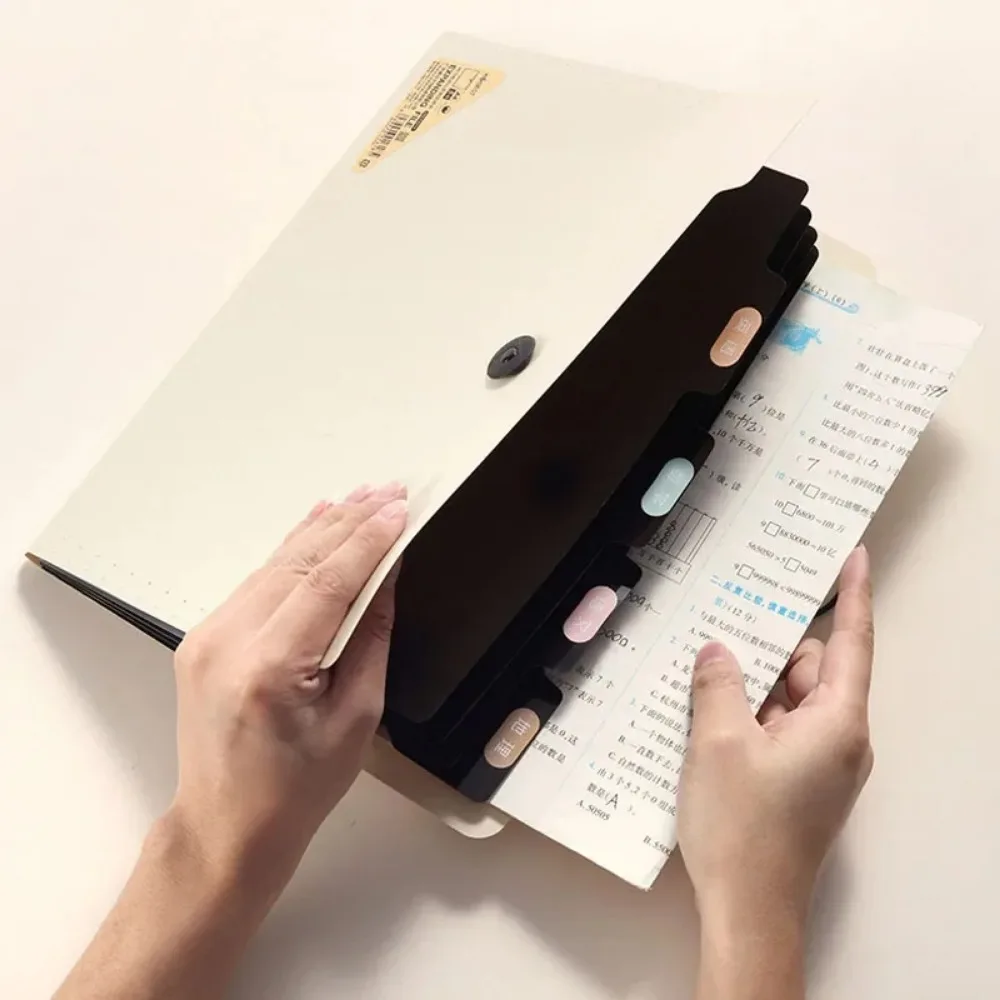 8/13 Layers A4 File Folder Storage Bag Test Paper Desktop Expanding Organizer Multi-Layer School Stationery Office Supplies