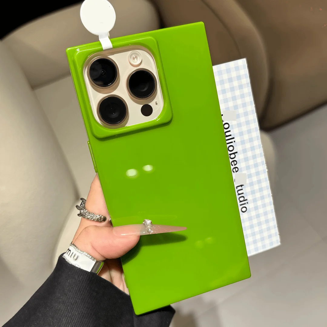 Fluorescent Quadrate Candy Case - Fashion Bright Color Shockproof TPU Armor Cover