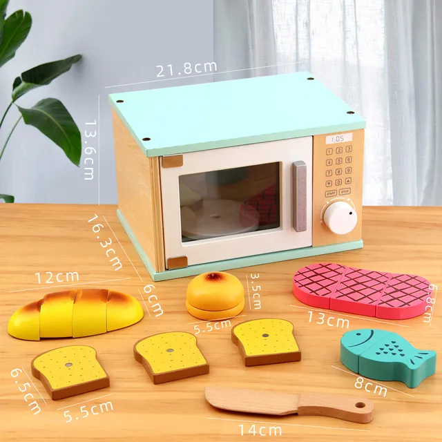 for Kids Ages 4-8 Stem Mini Playset Oven Kitchen ToysKitchen Wooden Set Utensils Children for Toddlers Age 2-4 5