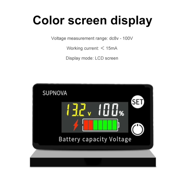 Compteur De Modification De Véhicule Électrique Plomb-acide, Accumule Un  Seul Kilométrage, Tension Précise Et Affichage Lcd D'électricité - Solaire  Contrôleurs - AliExpress