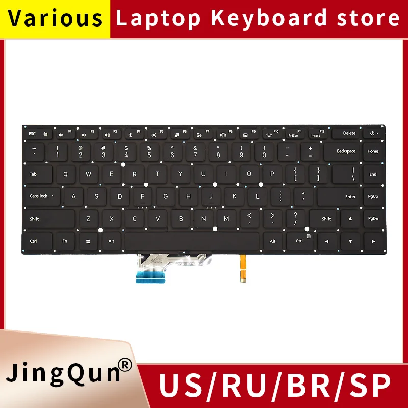 Teclado Retroiluminado dos Eua para Xiaomi mi Notebook Pro Novo Eua Tm1701 171502 171501 Tm1707 171501 181501-ad al af