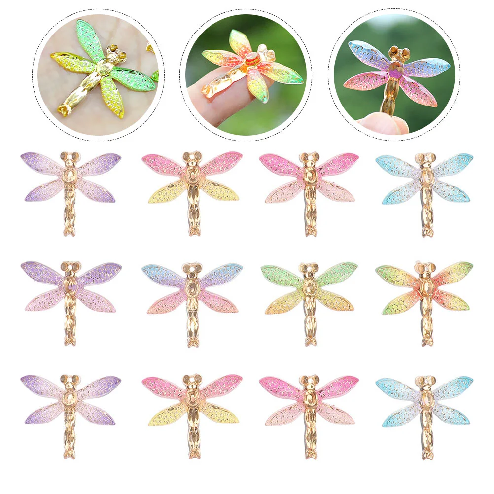 

Colorful Dragonfly Accessories Earring Pendants Jewelry Making Supplies Necklace Charms Shape Earrings