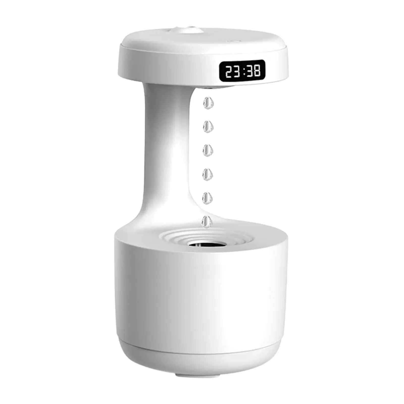 Desktop Air Humidifier Quiet USB Diffuser 800ml Water Tank Auto Shut Off with Antigravity Water Droplet for Office Bedroom Home