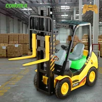 RC Car Truck Forlift 2.4G 4Wd 6Ch Radio Controlled Fork Shovel Truck Lift Pallets Engineering Vehicle Model Electronic Hobby Toy 1