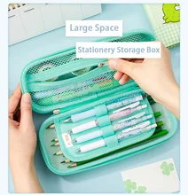 

Kawaii Cartoon Children Soft Knead Multifunctional Decompression Cute Anime Large Pencil Case Students Toy Storage Pen Bag Gifts