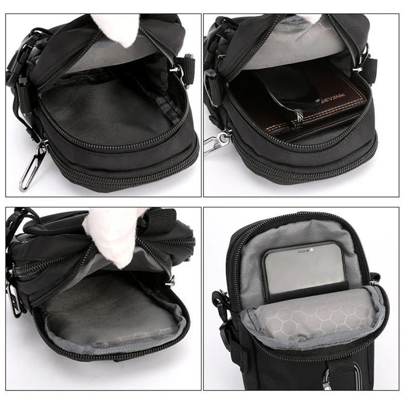 weixier Men's Casual Mini Shoulder Bags Crossbody Cross