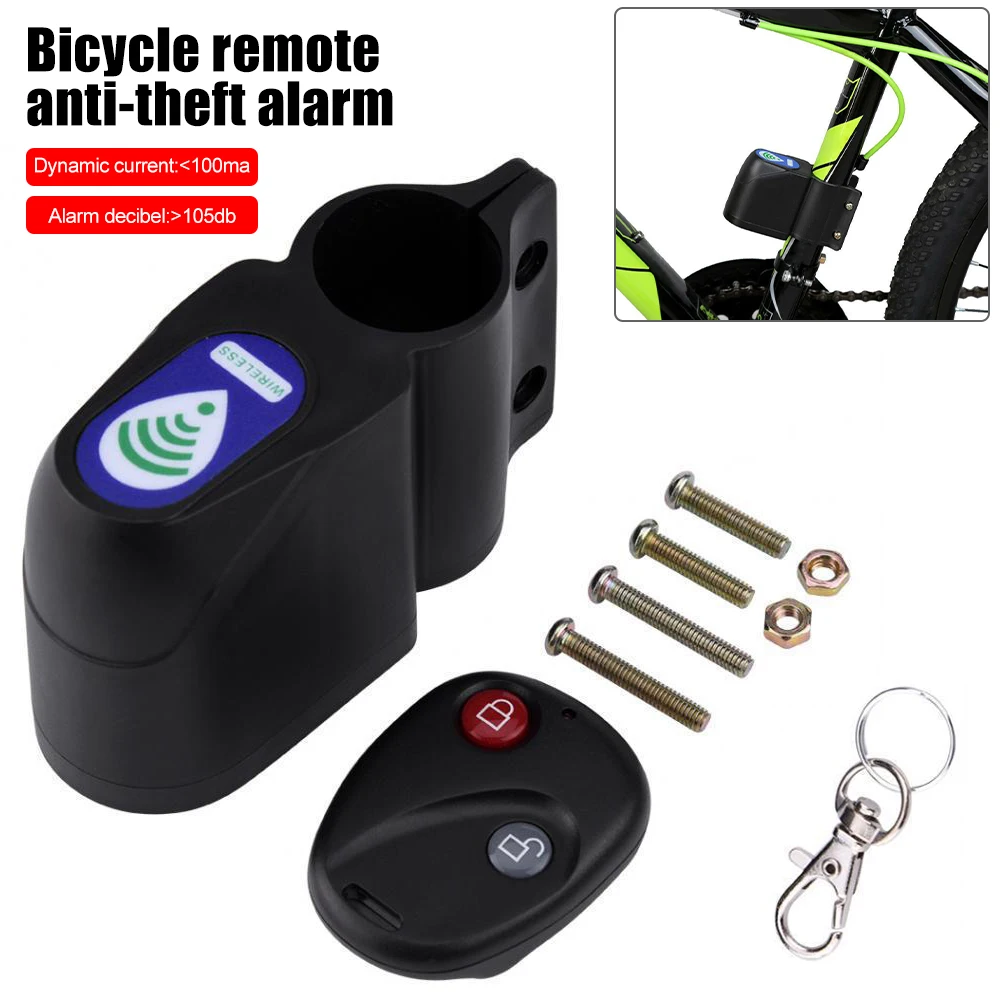 4 1 Bicycle Bike Security Lock Wireless Alarm Lock Electric Bicycle
