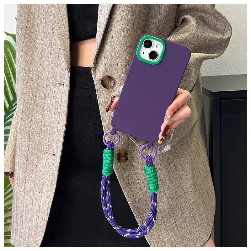 Phone Case With Lanyard For Iphone Shockproof Protective Cover_voghion.com