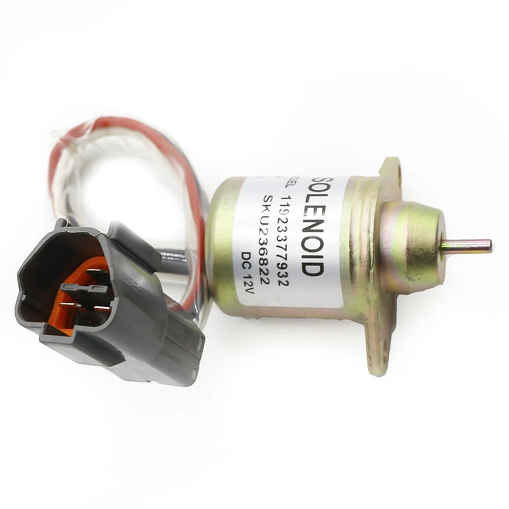 119233-77932 1503ES-12S5SUC12S 연마, 쿠보타, 존디어 트랙터 엔진 TB235 VDC 12V용 디젤 연료 차단 솔레노이드