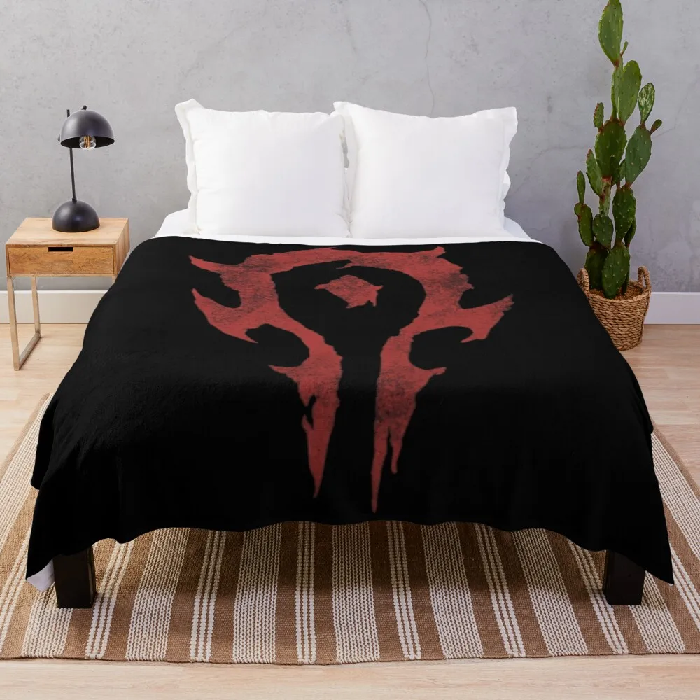 

Another Horde logo Throw Blanket For Decorative Sofa Sofas Softest Blankets