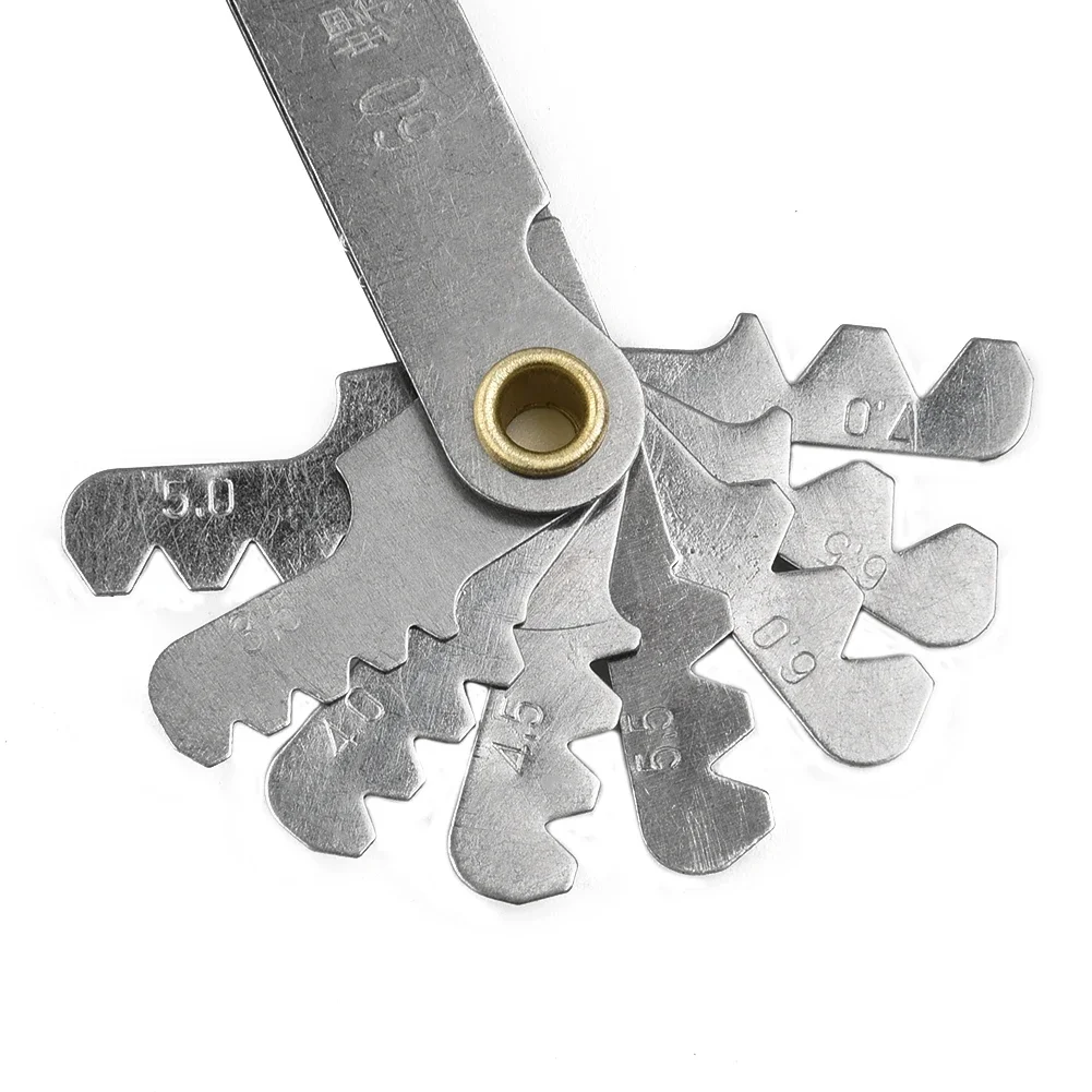 Thread Pitch Cutting Gauge Blade Tool 55 & 60 Degree Inch Metric Screw Thread Pitch Gauge Blade Meter Measuring Tool thread measuring gauge