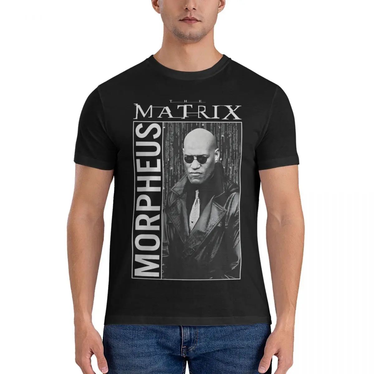 Felpa T-Shirt Uomo The Matrix Neo Film Morpheus Maglietta In Cotone Umoristico Girocollo Manica Corta Magliette Idea Regalo Top