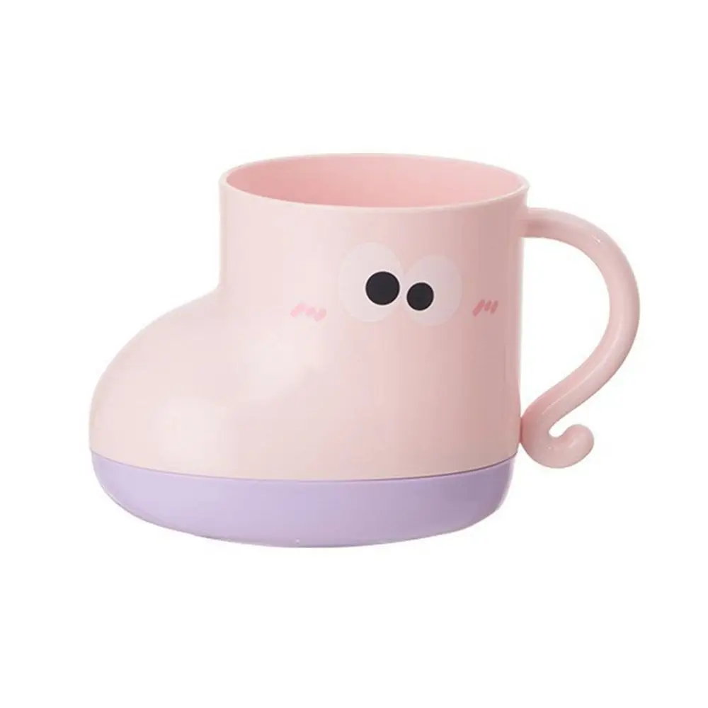 Cartoon Big Eyes Expression Plastic Toothbrush Cup For Bathroom_voghion.com