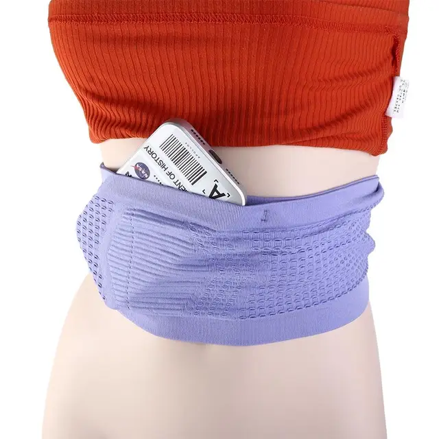 Slim Card Storage Bag Mobile Phone Bag Phone Holds Money Belt Bag Invisible Waist Bag Waist Pack Waist Money Belt Running Belt 5