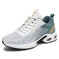 Men's Shoes Spring Autumn Fashion Lace-up Soft-soled Sports Single Shoes Flying Woven Casual Style Men's Running Shoes Sneakers 1