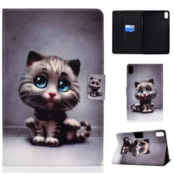 Premium Flip PU Leather Case for 10.4 Tablet - Durable & Stylish Cover for Kids (Cute cat)
