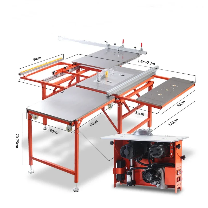 New Wood Planer And Thicknesser 300mm With Mortise And Tenon Machine For Woodworking