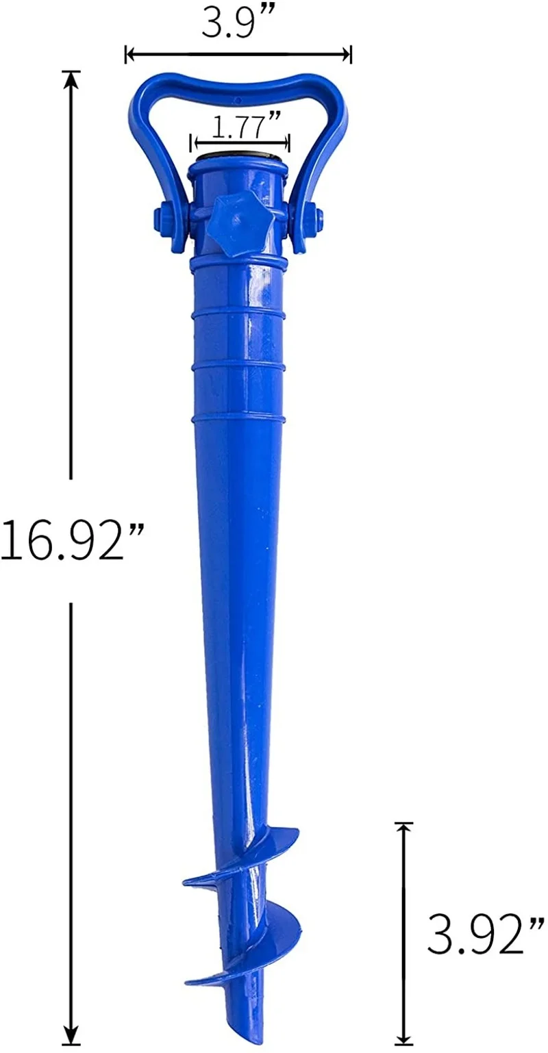 Beach Umbrella Adjustable Base Plastic Ground Plug Beach Garden Parasols Fixing Tool Sand Anchor Terrace Outdoor Umbrella Nail for beach umbrella plug base,beach umbrella