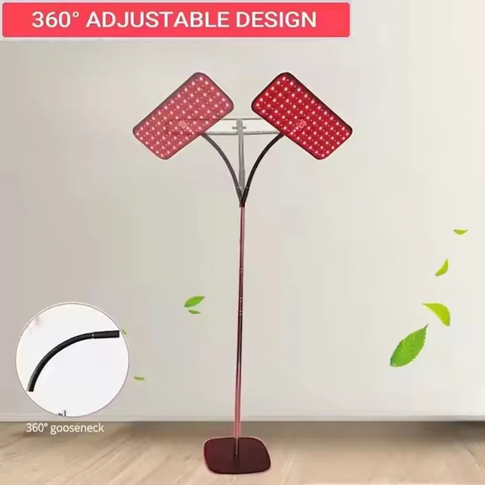 660nm + 850nm Red Light Therapy Floor Lamp – Adjustable LED Infrared Lamp for Pain Relief & Skin Rejuvenation