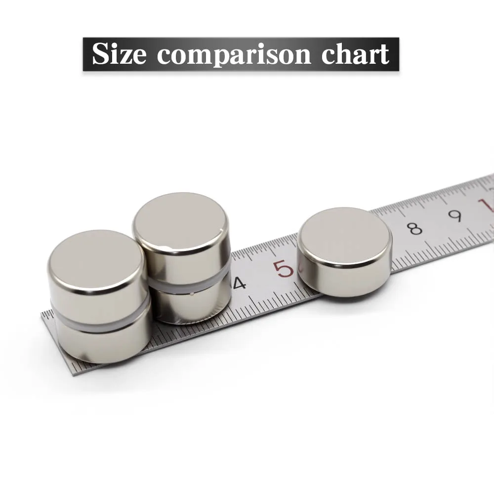20 x 10 mm superstarker runder Magnet Neodym-Magnet NdfeB N35, starker Permanentmagnet imanes Kühlschrankmagnet – Detail 3