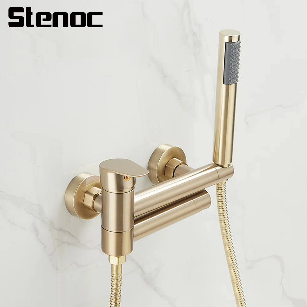 

Bathroom Household Cold and Hot Bathroom Faucets Bathtub Faucets Shower Systems Mixer Shower Faucet Wall Type Hand Held Shower