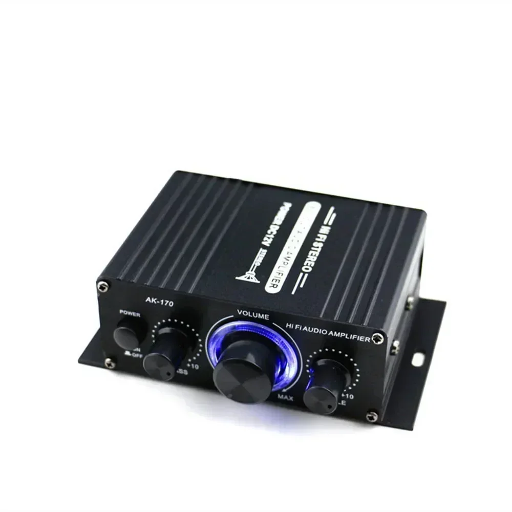 12V Mini 400W HIFI Digital Stereo Audio Amplifier FM Amplificador In AMP Car Home Radio Theater Hot Stock Microphone AK170 3