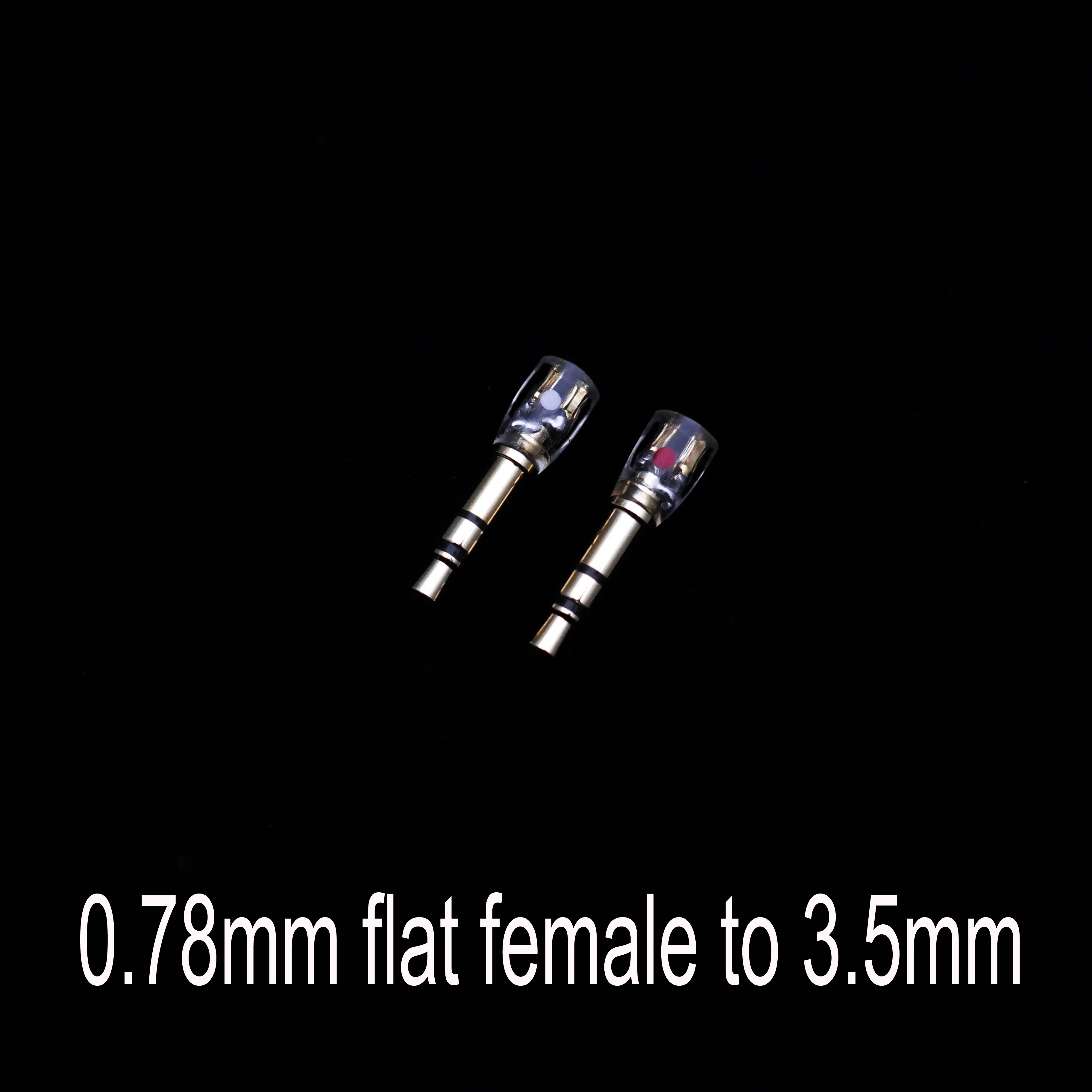 MMCX/0.78MM Flat/Groove A2DC Female To 3.5MM 3.5 Male Plug Connector Adapter Converter Covertor for Hifiman 1000 T1 Z1R T5P