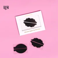 Patchs noirs RISI UV pour extensions de cils, coussinets en gel pour les yeux, patchs noirs en silicone anti-UV pour cils, coussinets UV supérieurs pour les yeux 2