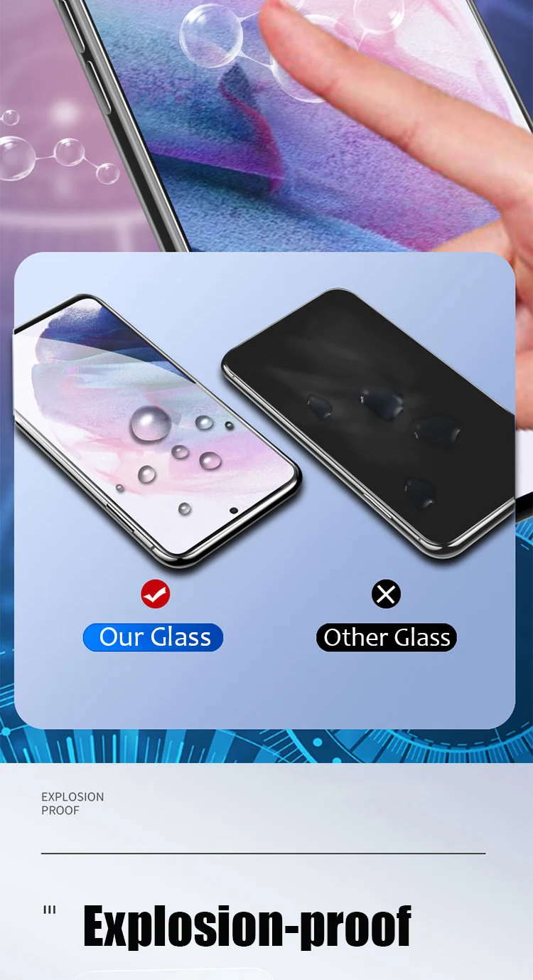 3 Stück Schutz glas für Samsung Galaxy A54 A14 A34 A24 A04 A55 A35 A25 A15 A05s Displays chutz folie für Samsung S22 S23 S24 Plus – Detail 5