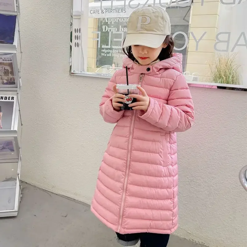 두껍고 따뜻한 겨울 소녀 재킷, 십대 소녀 겨울 따뜻한 파카 코트, 여아용 모피 후드 두꺼운 겉옷 의류 A65
