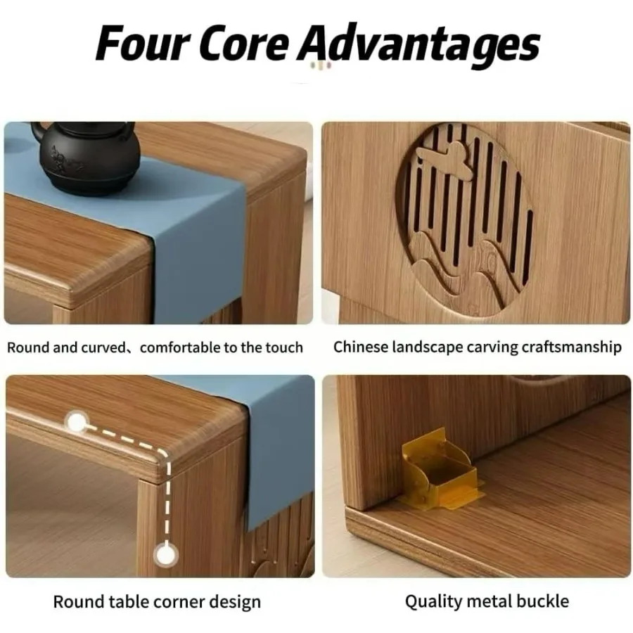 Folding Coffee Table Foldable Japanese Floor Table No Assembly Low Coffee Table for Sitting On The Floor Small Coffee Tables fo