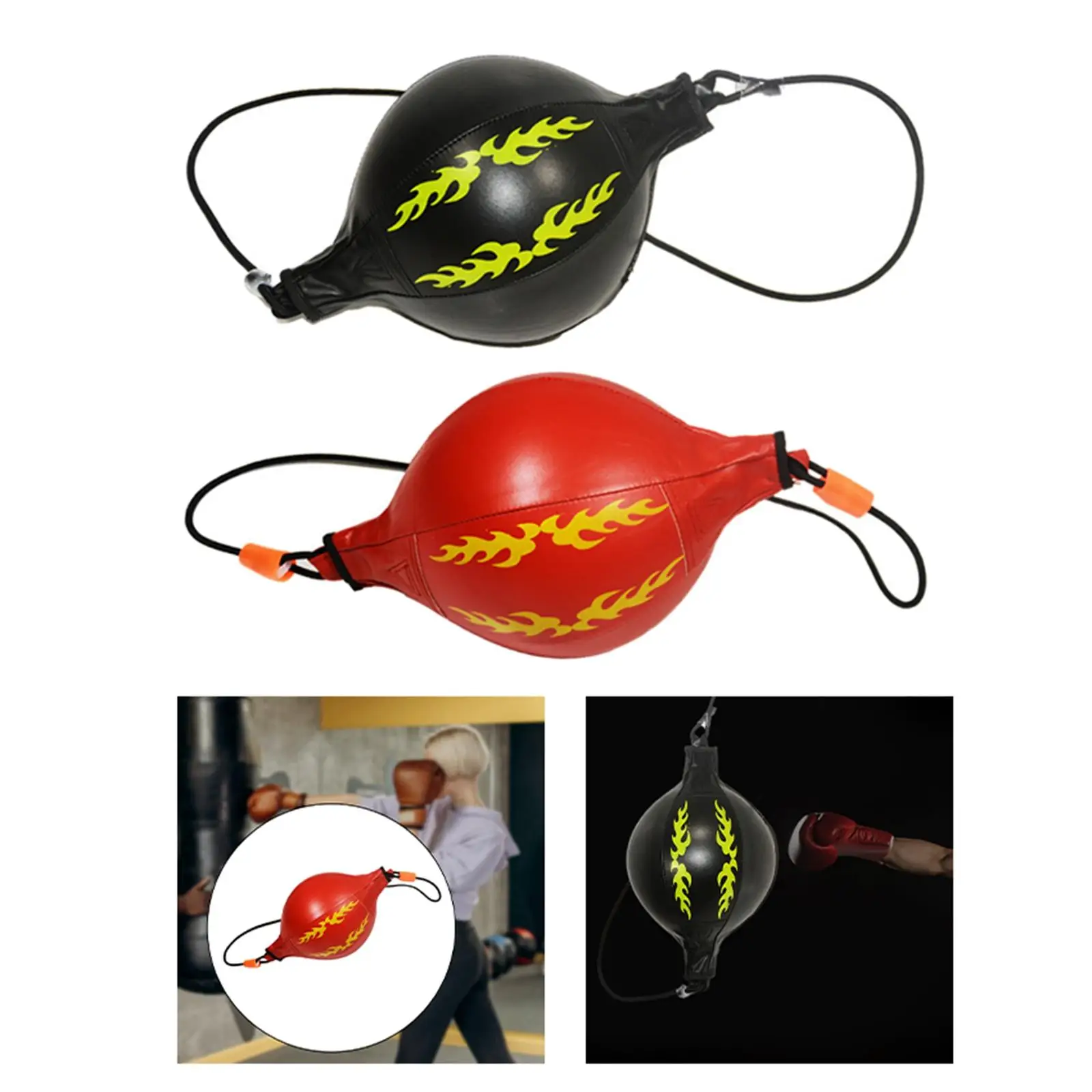 PU Ball Double End Punching Bag Training Punch Exercise Boxing Ball for Coordination Skill home and gym MMA PU Ball Double End Punching Bag Training Punch Exercise Boxing Ball for Coordination Skill home and gym MMA